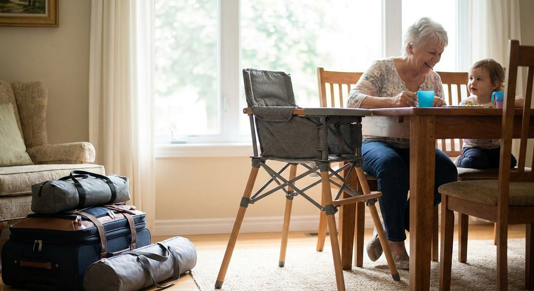 Portable high chairs for grandparents' houses