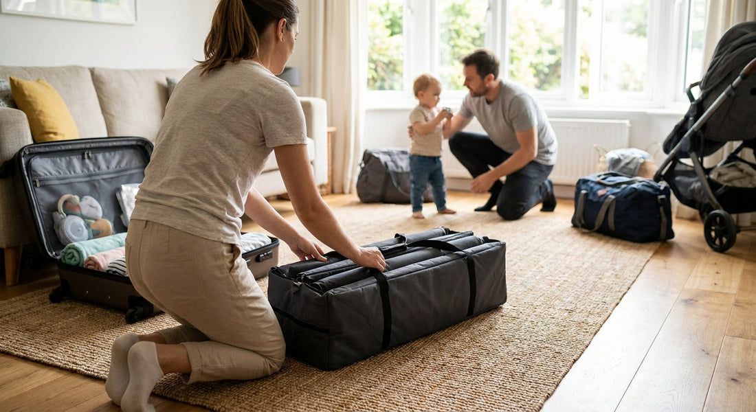 How to pack a travel cot for a family holiday