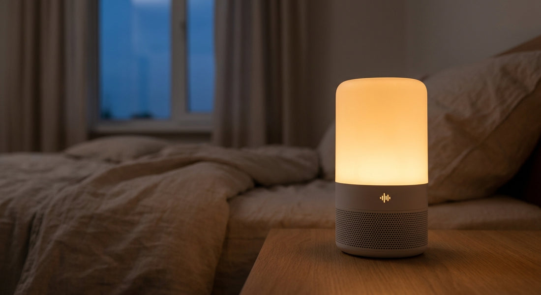 Night lights with white noise for light sleepers