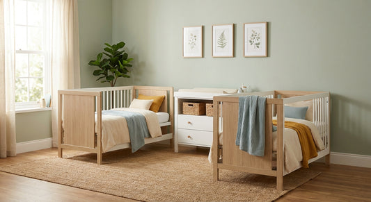 Cot beds for twins sharing a nursery