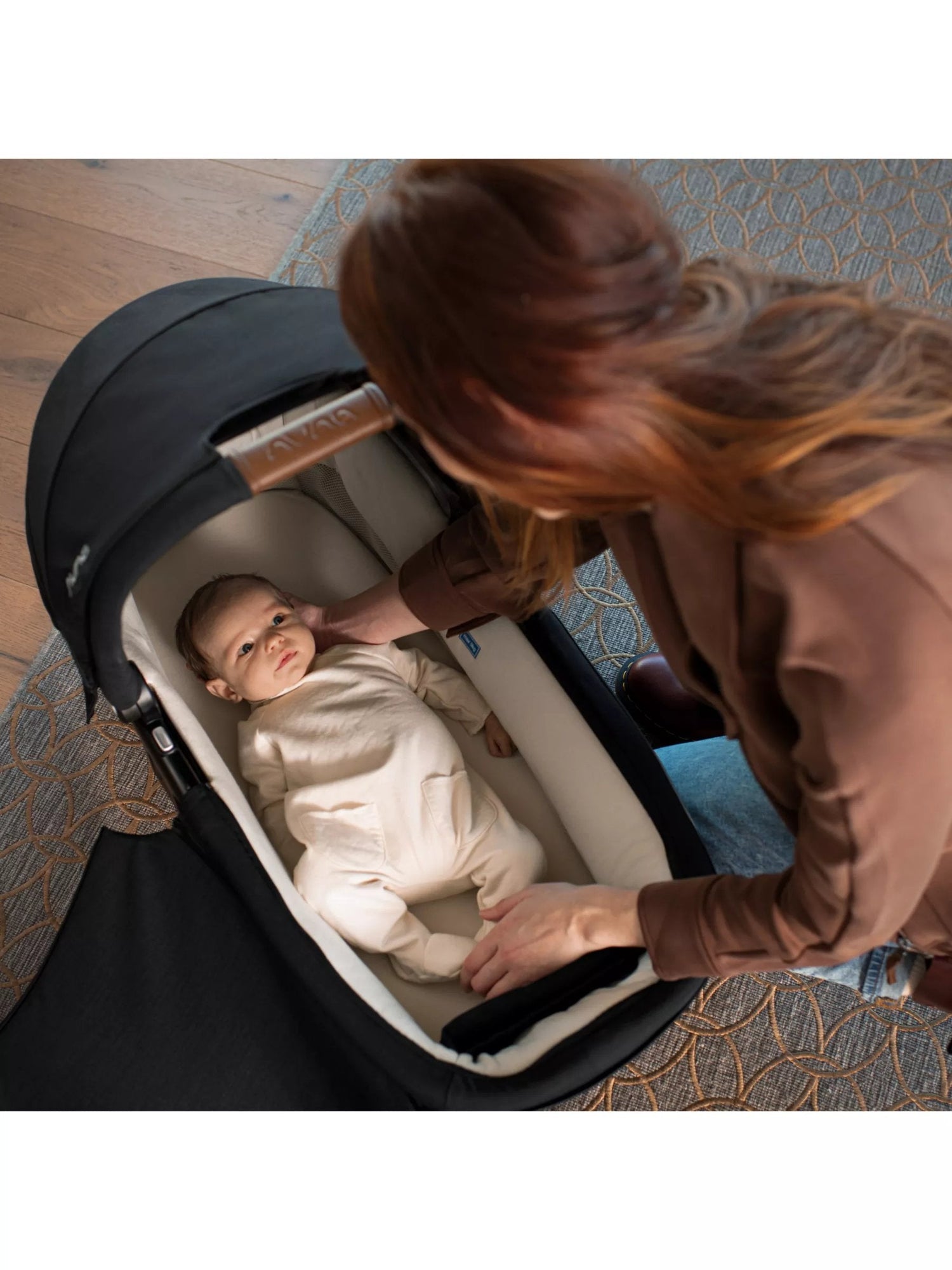 baby in a pushchair