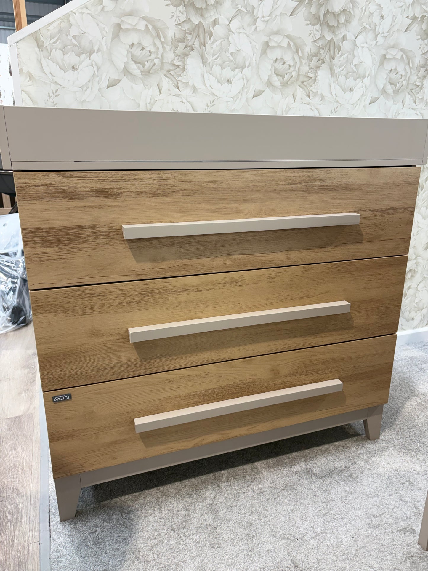 EX DISPLAY Tutti Bambini Misha Hallee 2 Piece Room Set - Mushroom/Golden Oak (COLLECTION OR LOCAL DELIVERY ONLY)