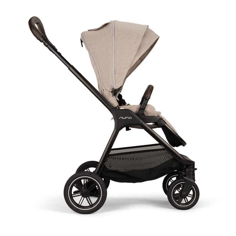 Nuna TRIV Next, LYTL Carrycot, ARRA Flex + Base Curve Travel System - Biscotti