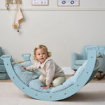 Tutti Scala Montessori Pikler Play Arch & Cushion - Ocean Stone