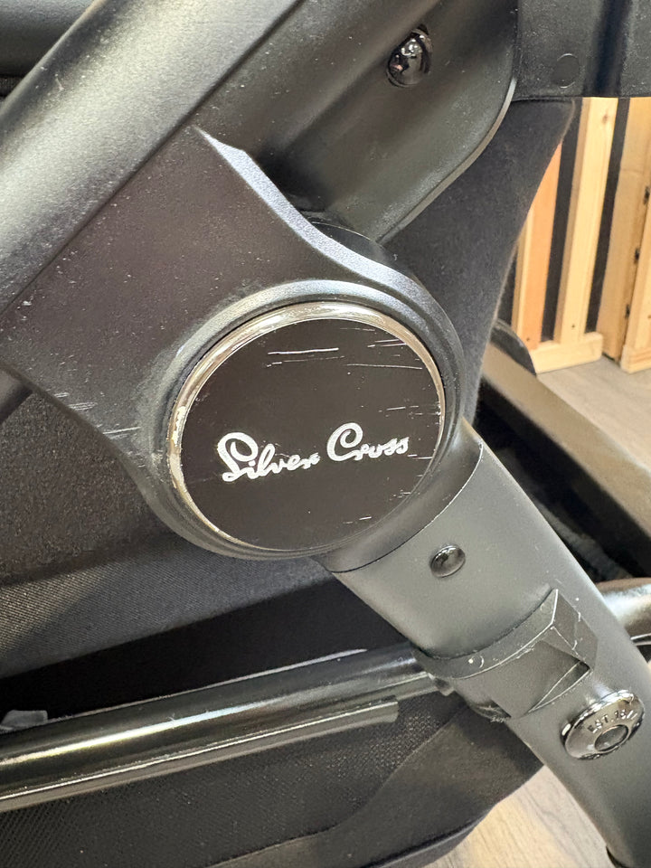 PRE LOVED Silver Cross Wave Double Pushchair - Onyx
