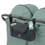 Ickle Bubba Aries Double Prime Autofold Stroller Bundle - Sage Green