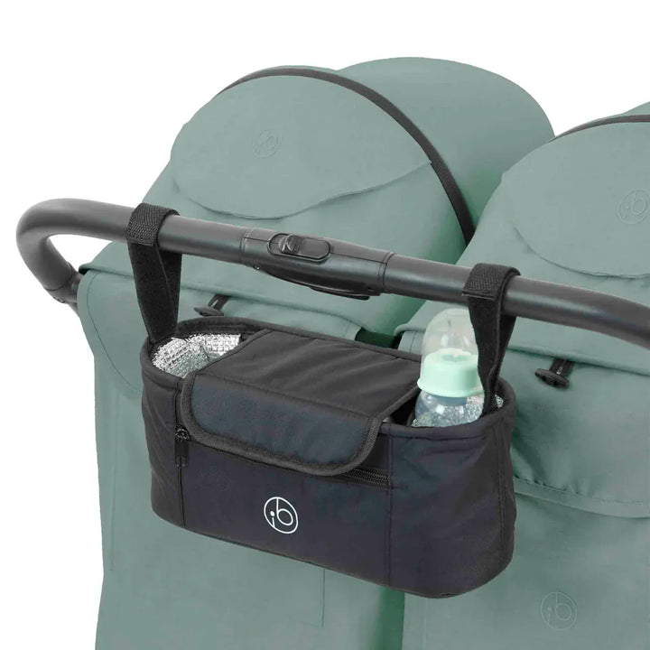 Ickle Bubba Aries Double Prime Autofold Stroller Bundle - Sage Green
