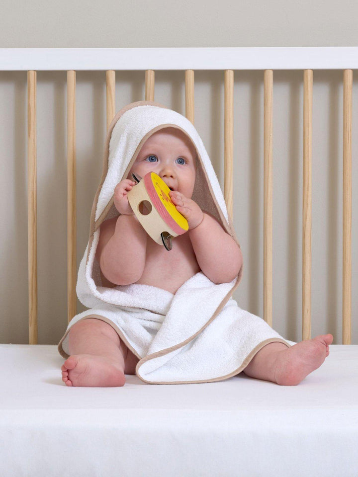 Clair De Lune 2 Pack Hooded Towel - Biscuit