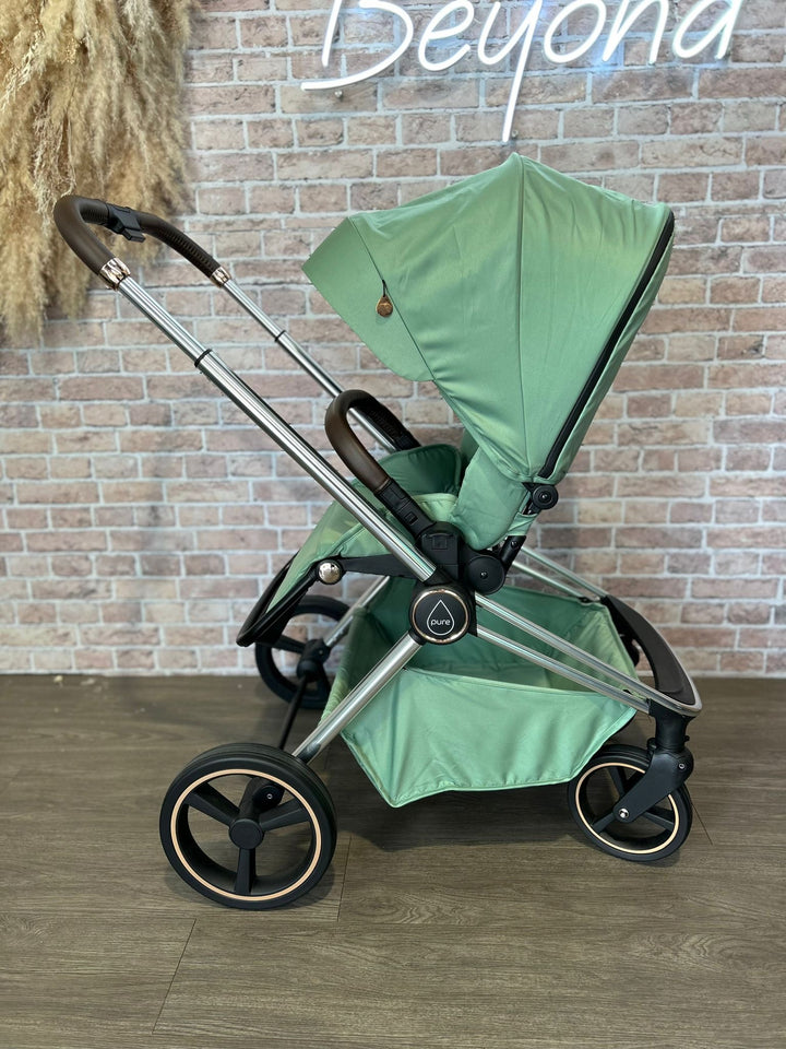 EX DISPLAY Mee-go Pure 2 in 1 Pram & Pushchair - Sage Green