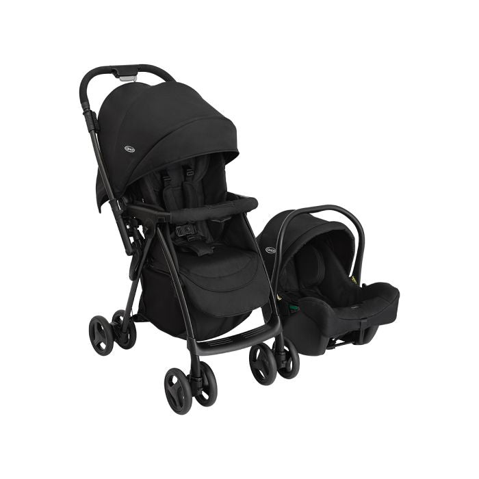 Graco Revaya Pushchair with SnugLite Eco i-Size R129 car seat Travel System - Midnight