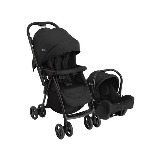 Graco Revaya Pushchair with SnugLite Eco i-Size R129 car seat Travel System - Midnight