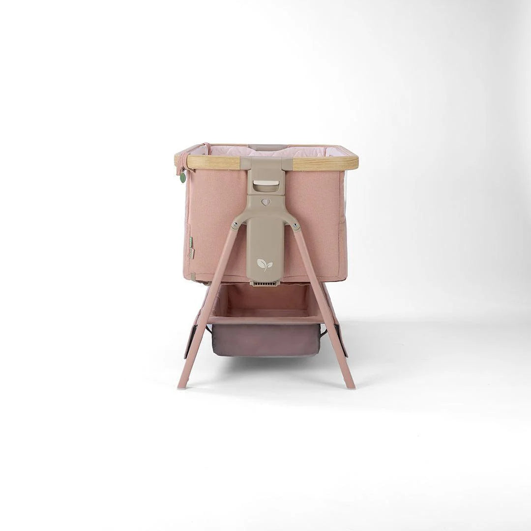 Tutti Bambini Cozee Air 2 Bedside Crib - Drifted Oak/Blush