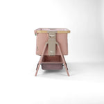 Tutti Bambini Cozee Air 2 Bedside Crib - Drifted Oak/Blush