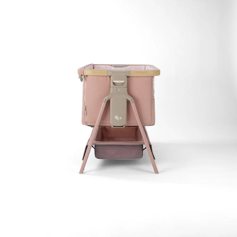 Tutti Bambini Cozee Air 2 Bedside Crib - Drifted Oak/Blush