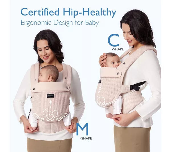 Momcozy Baby Carrier Newborn to Toddler Air Mesh - Pink