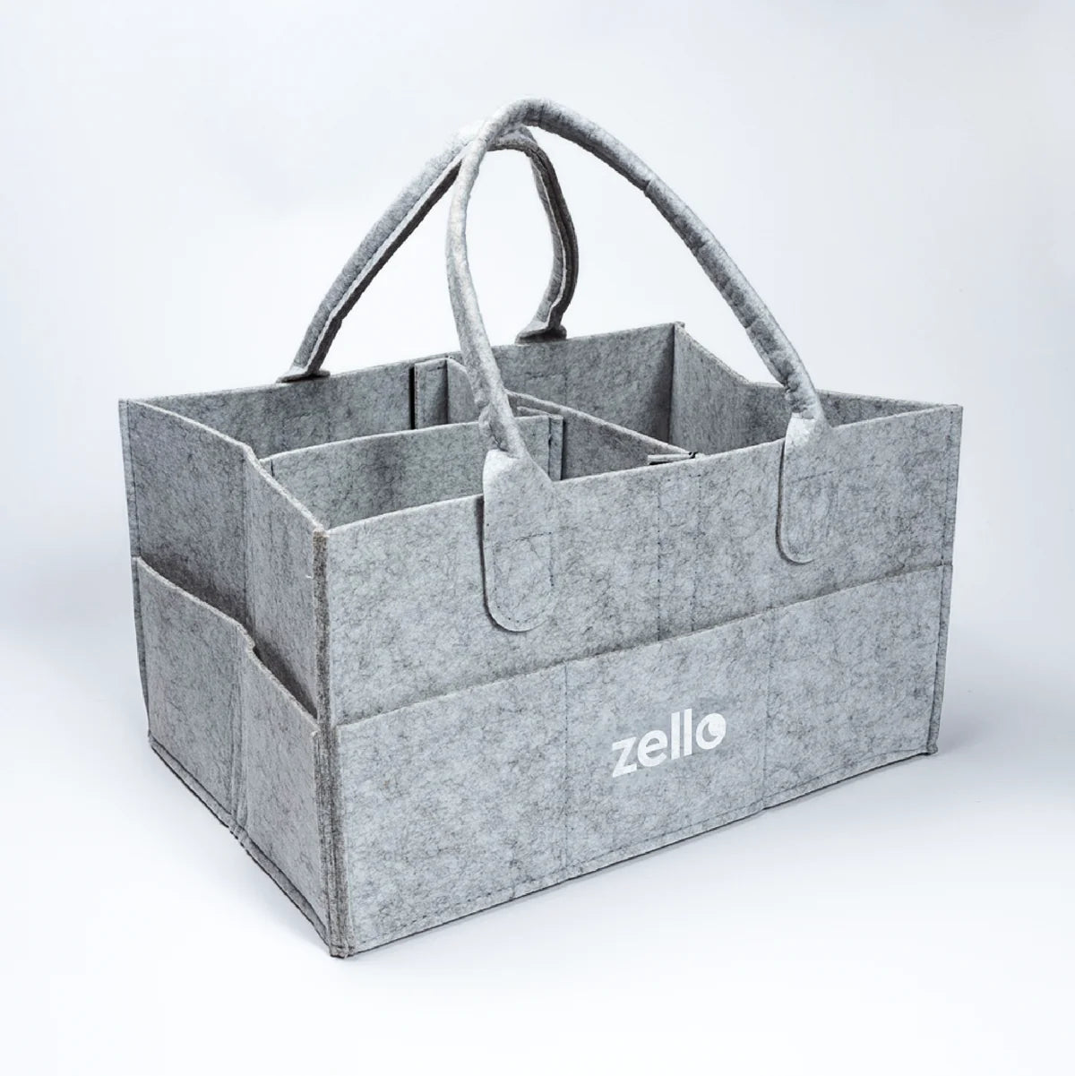 Zello Felt Nappy Caddy - Grey