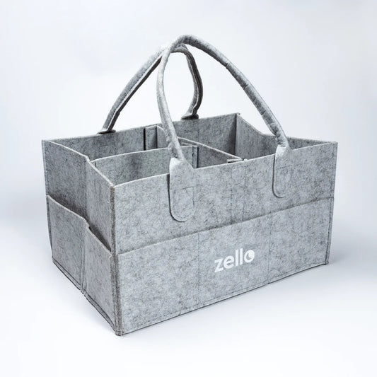 Zello Felt Nappy Caddy - Grey