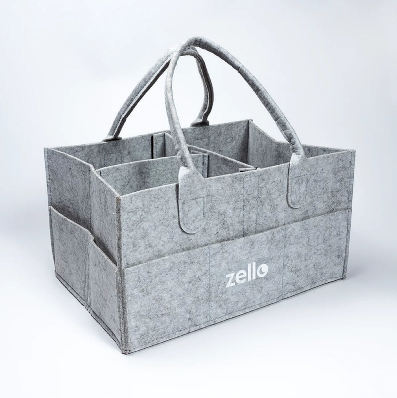Zello Felt Nappy Caddy - Grey