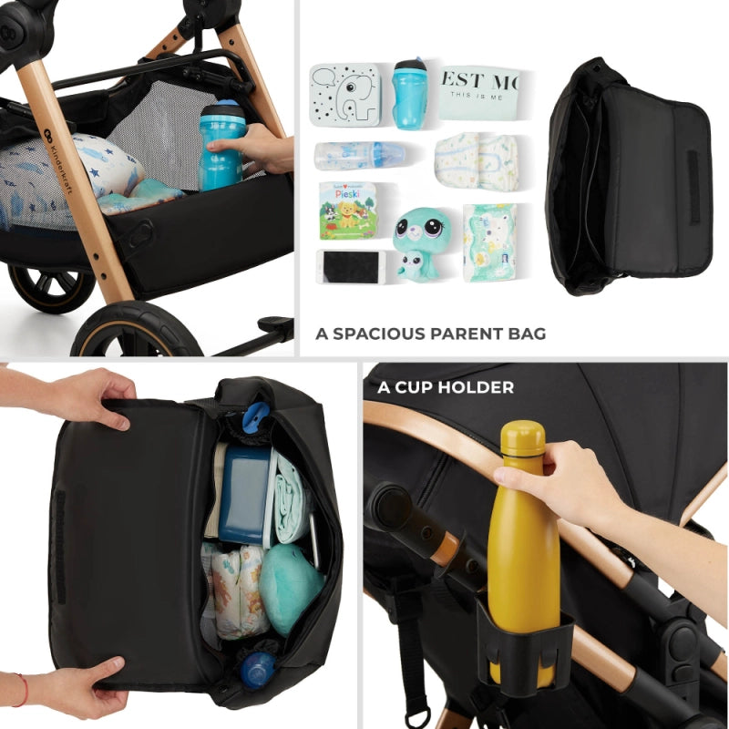Kinderkraft Esme Luxury Newborn Travel System & Home Bundle - Grey
