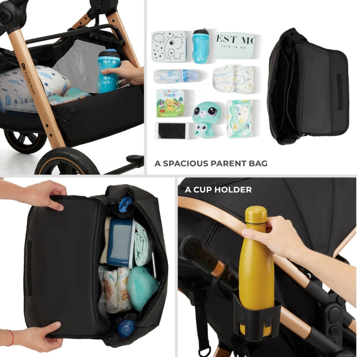 Kinderkraft Esme Luxury Newborn Travel System & Home Bundle - Grey
