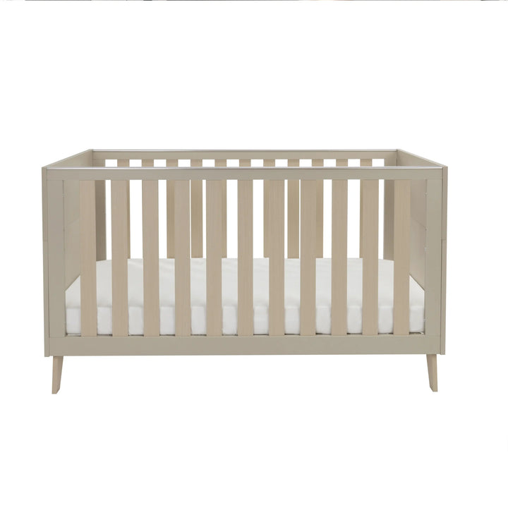 Babymore Dante Cot Bed with Cot Top Changer – Cashmere