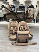 PRE LOVED iCandy Peach 7 Twin Pushchair Bundle - Coco
