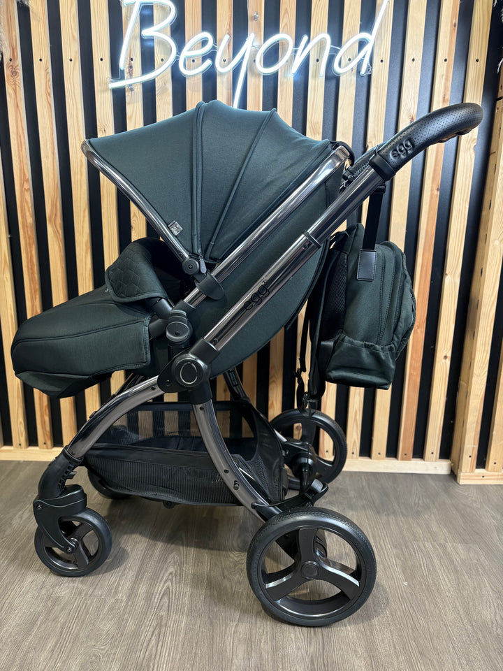 PRE LOVED egg3 Pram, Pushchair + Accessories Bundle - Black Olive