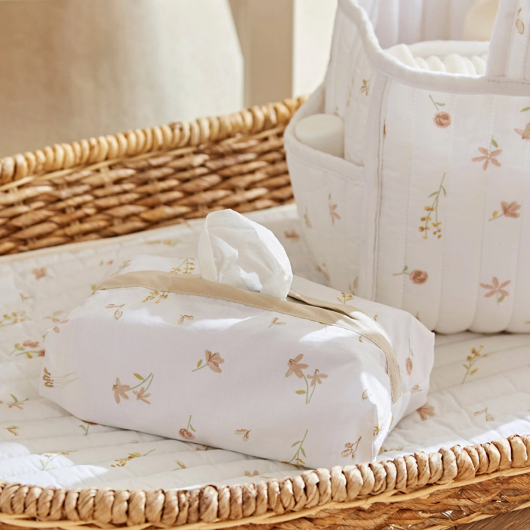 CuddleCo Nappy Caddy Set - Cashmere Meadow