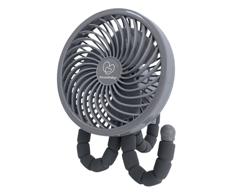 Dreambaby Smart Grip Fan With Cover - Grey