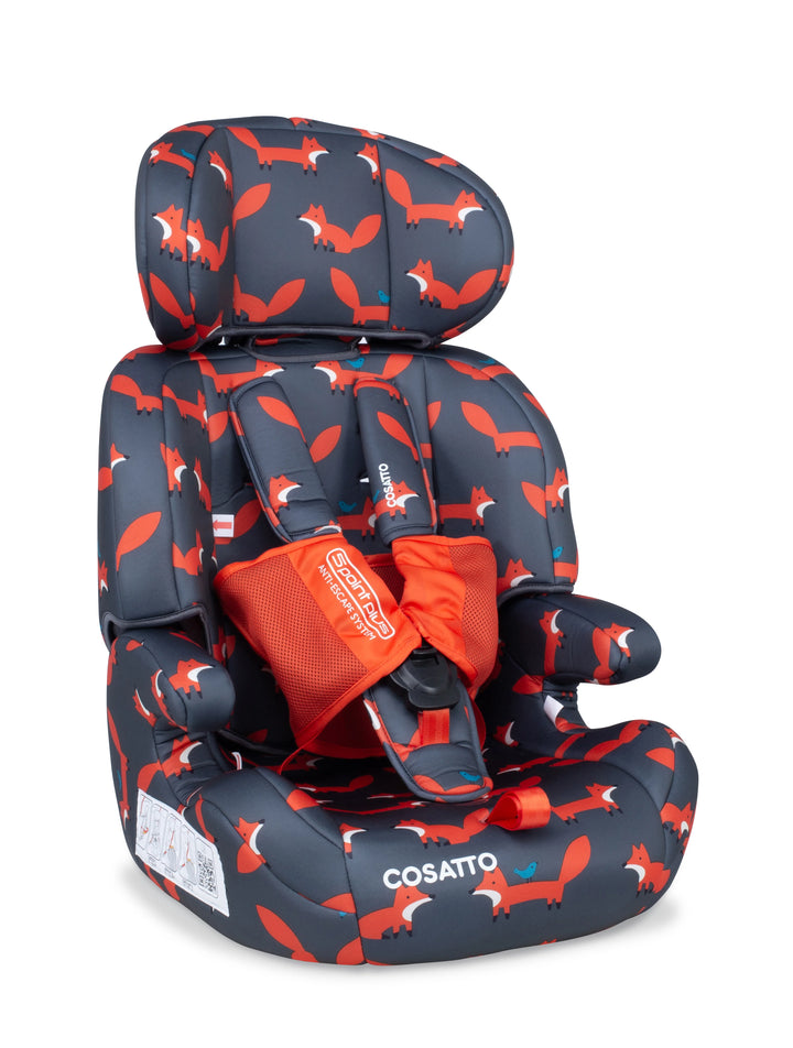 Cosatto Zoomi Group 123 Car Seat - Charcoal Mister Fox