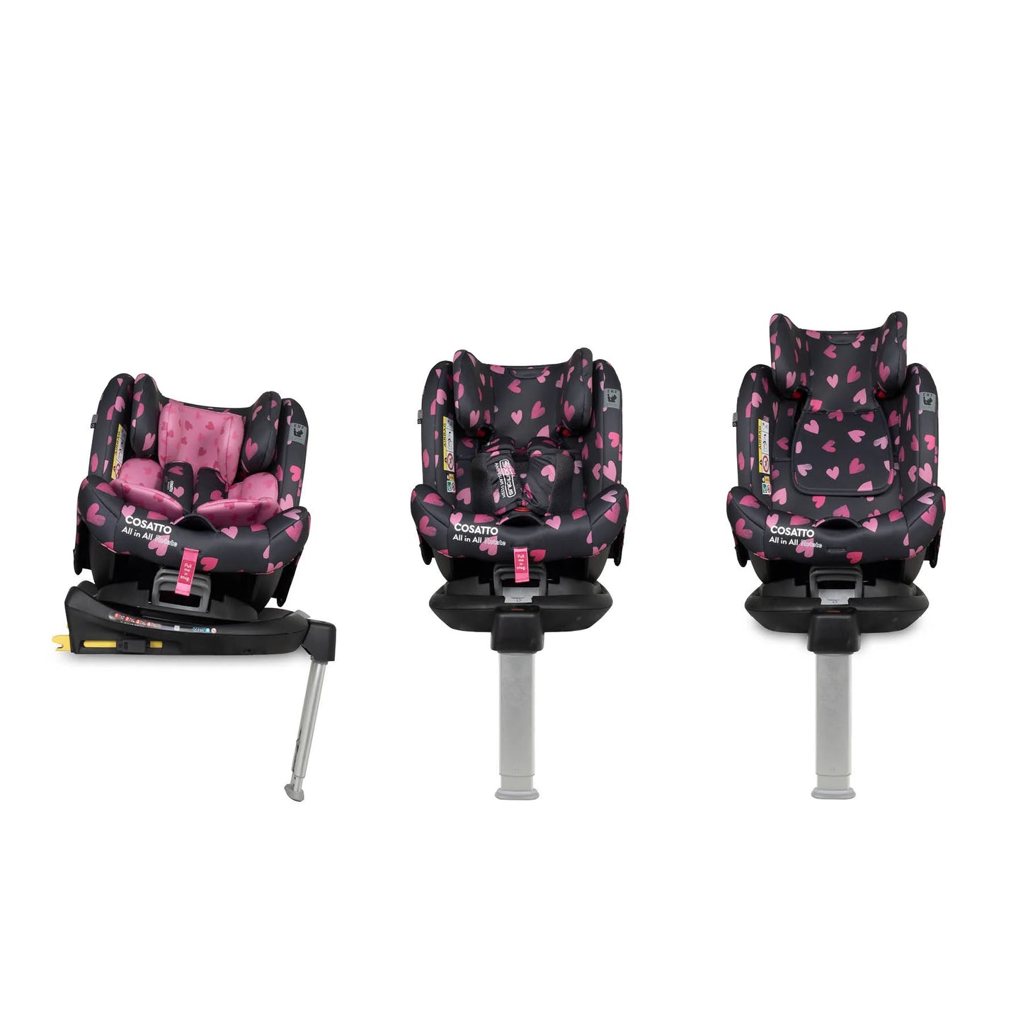 Cosatto All in All 360 Rotate Car Seat - Charcoal Lighthearted