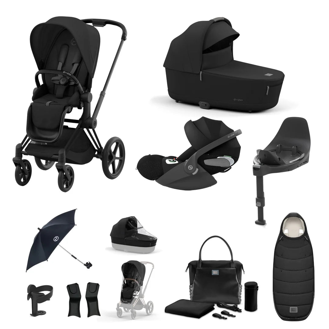 Cybex Priam Luxury Travel System Bundle - Sepia Black