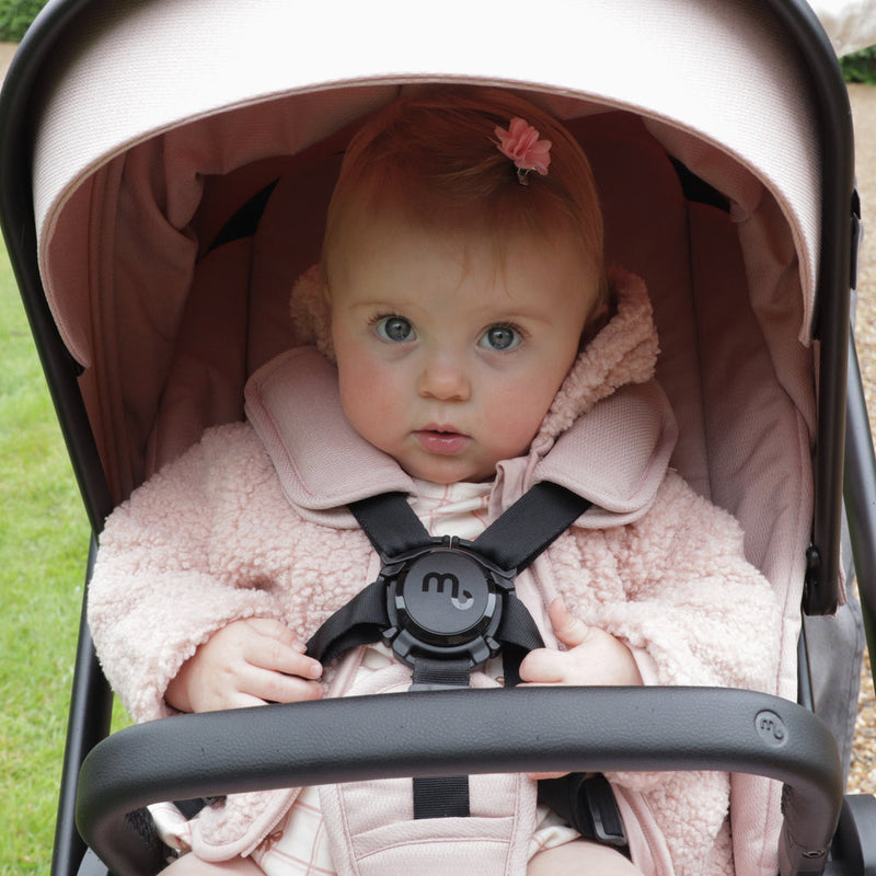 My Babiie MB450i 3in1 Travel System with Rotating Car Seat + Base - Pastel Pink