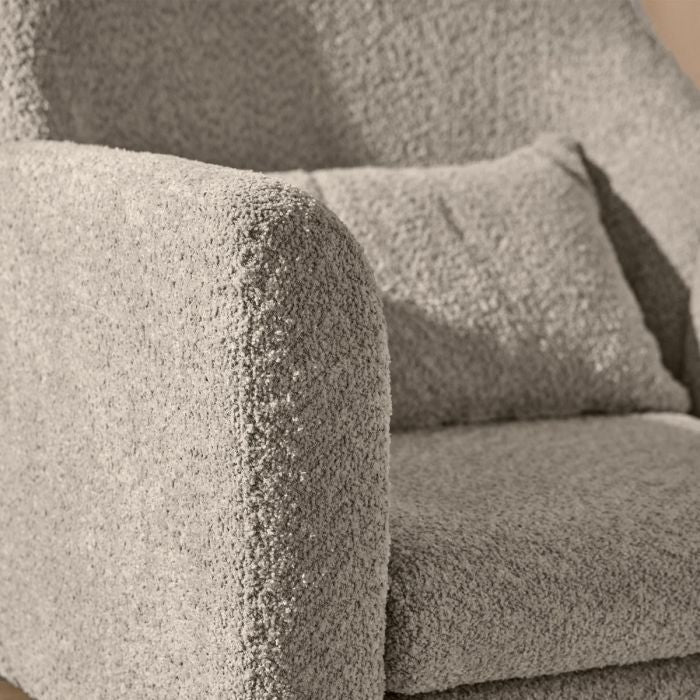 Tutti Bambini Oscar Luxe Rocking Chair & Storage Footstool - Mushroom