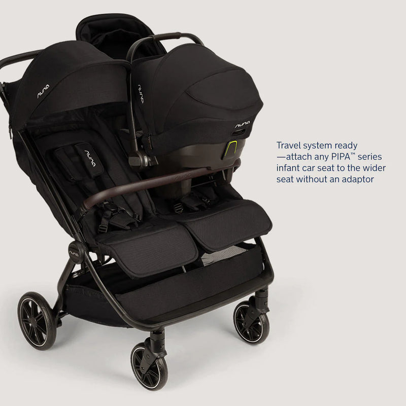 Nuna Trvl Dubl Pushchair – Caviar