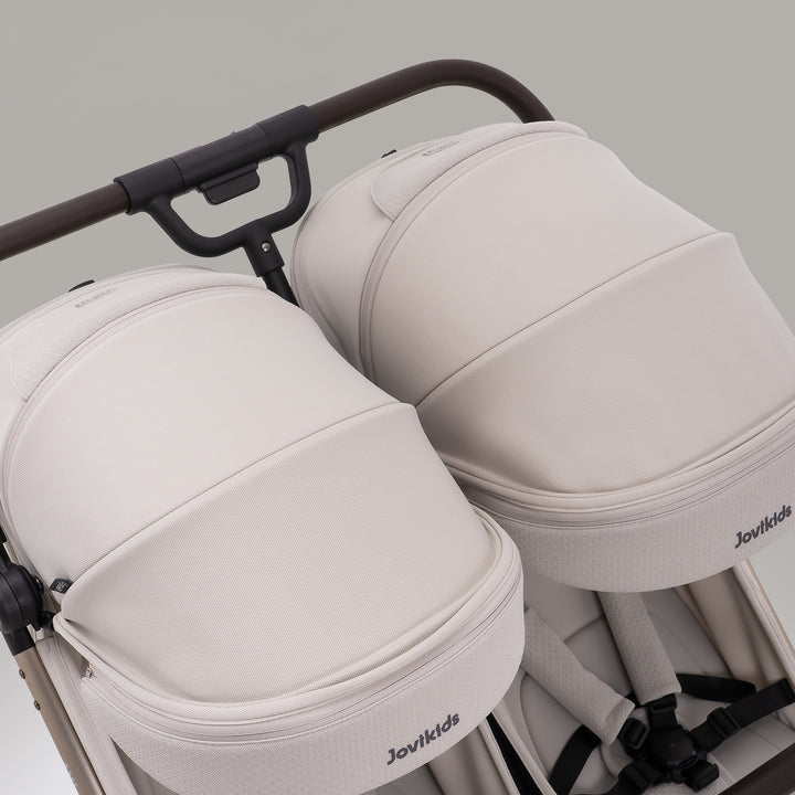 JoviKids Ayla Compact Twin Pushchair - Beige