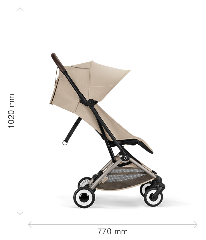 Cybex Orfeo Compact Travel Stroller - Dune Grey (2026 Model)
