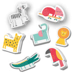 SES Creative Foam Bath Animal Stickers - Safari Animals