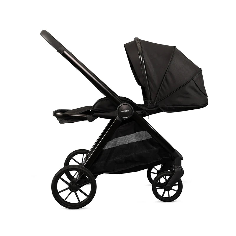 Mee-Go Cocoon Pushchair Bundle with Accessories – Liquorice
