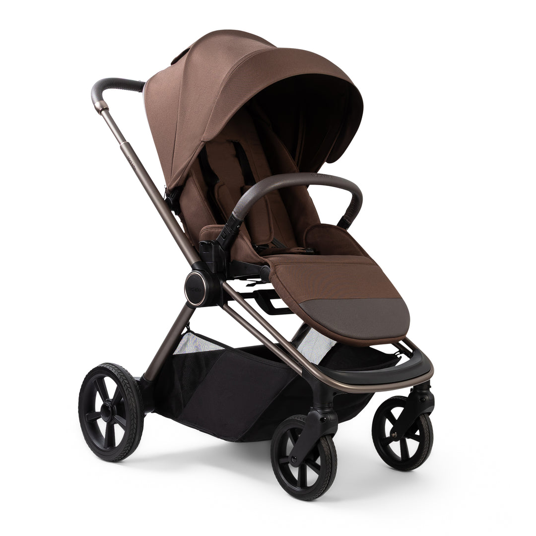 Redkite Push Me Cruise Complete Essentials Baby Bundle Inc Spin Base - Chestnut