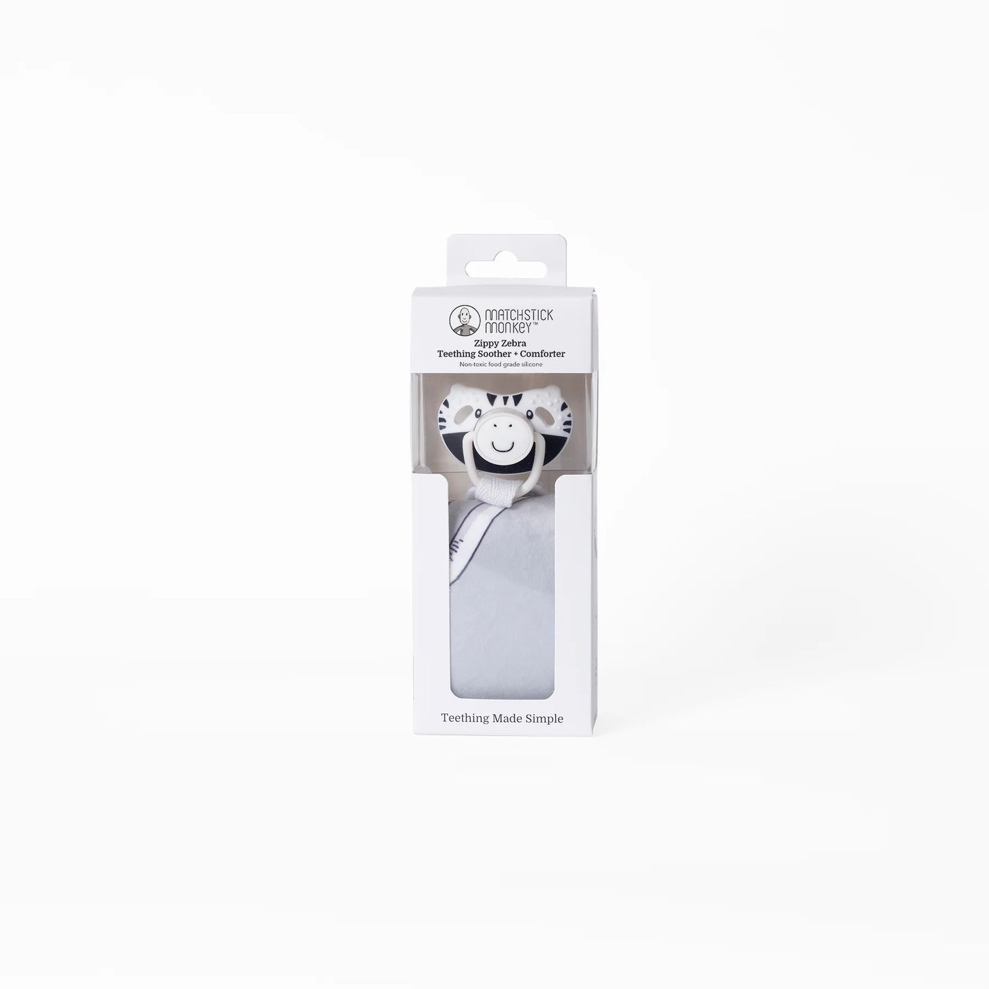 Matchstick Monkey All-In-1 Soother & Comforter - Zebra