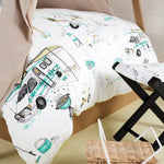 Down By the River Kids 100% Cotton Duvet Cover Set - White