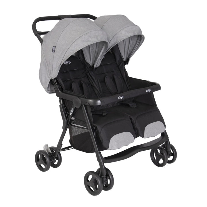 Graco DuoRider Twin Pushchair - Steeple Grey