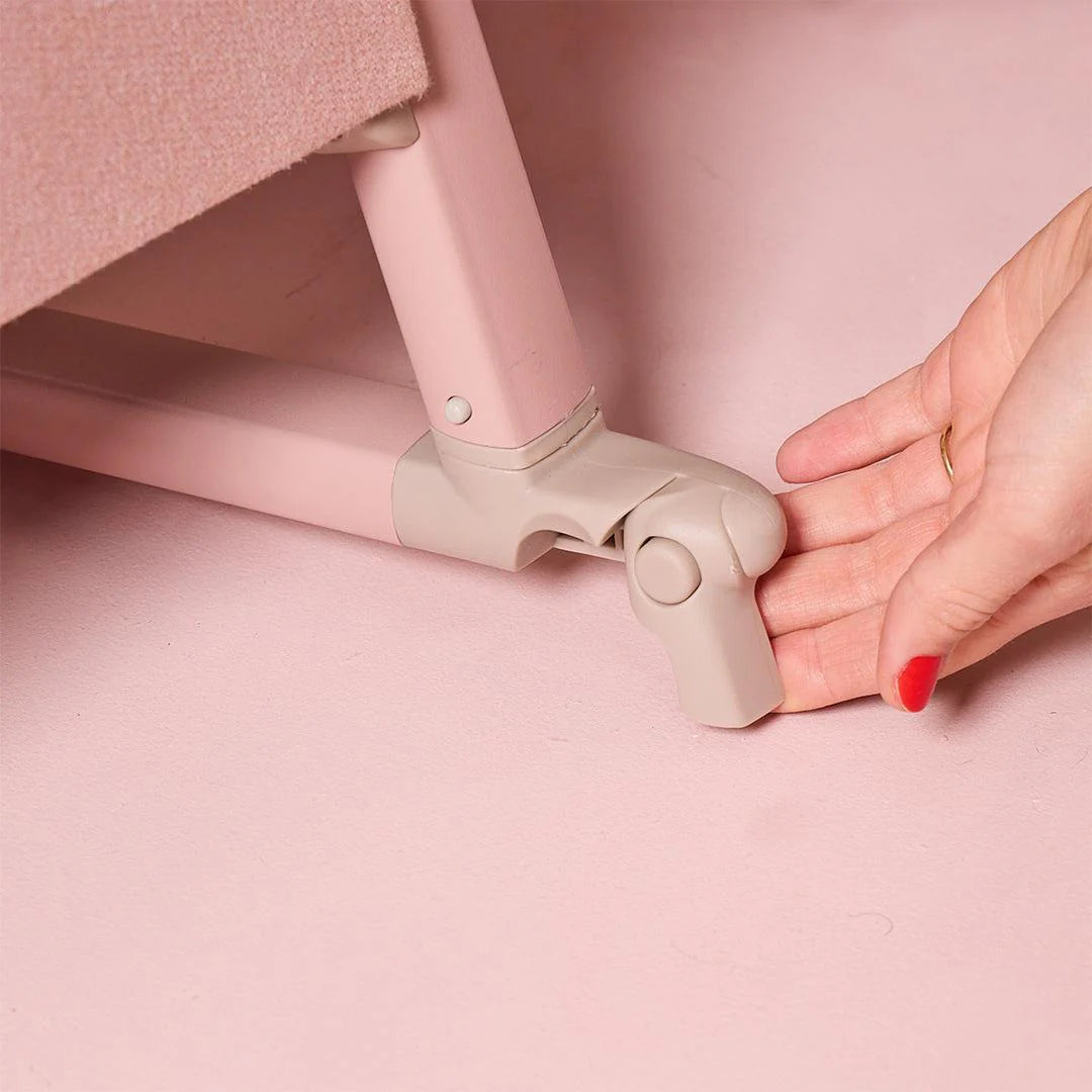 Tutti Bambini Cozee Air 2 Bedside Crib - Drifted Oak/Blush
