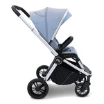 My Babiie MB450i 3in1 Travel System with Rotating Car Seat + Base - Steel Blue