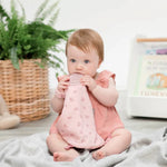 Cheeky Chompers Comfortchew Baby Comforter With Teether - Rainbow Rose