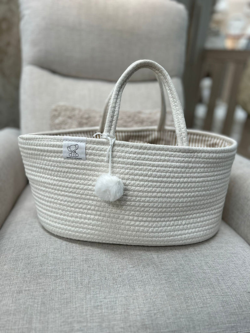 Cotton Rope Caddy - Off white
