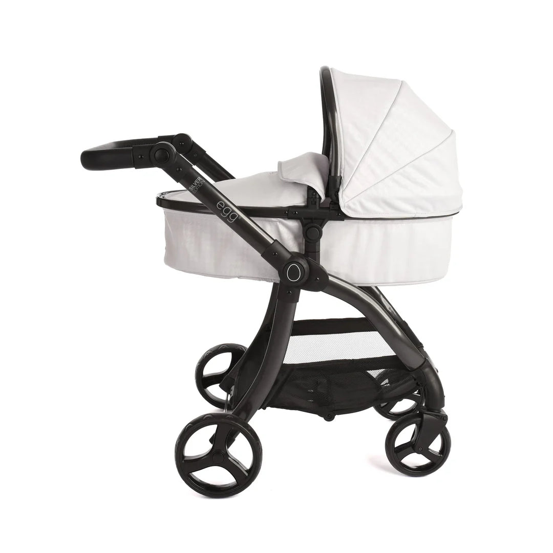 egg Dolls Pram by Roma - Houndstooth Silver (2025)