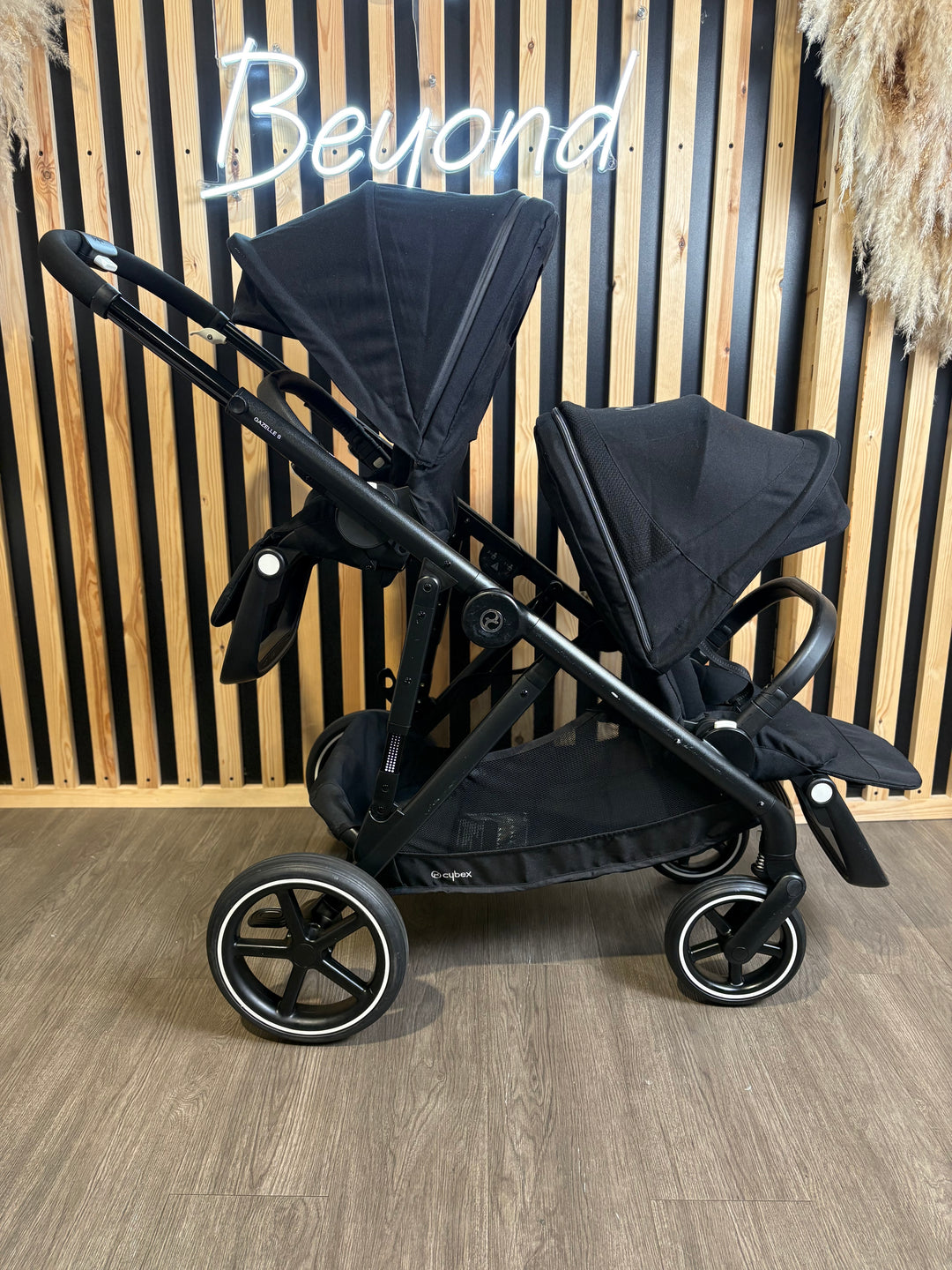 PRE LOVED Cybex Gazelle Twin Pushchair - Moon Black