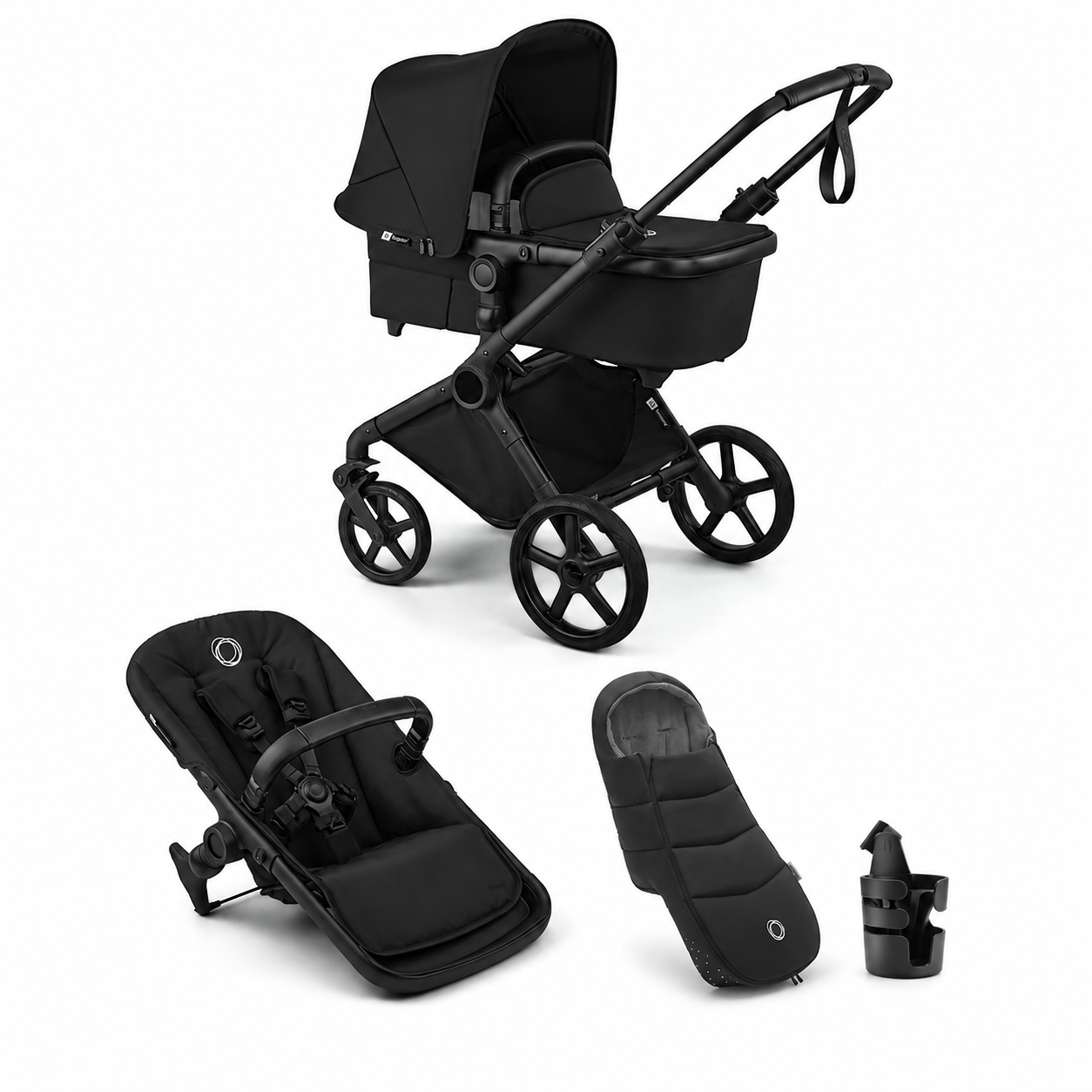 Bugaboo Cub Essential Stroller Bundle - Heritage Black